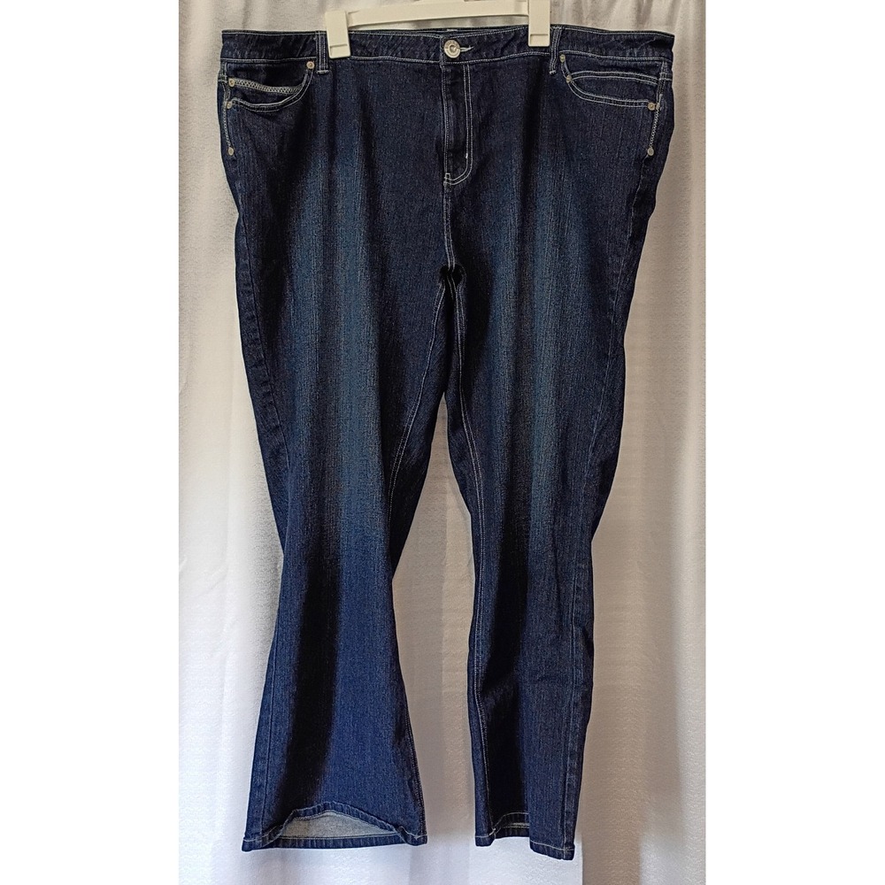 Vintage Gitano Dark Wash Denim Jeans Size 28W Bootcut 32" Inseam High Rise